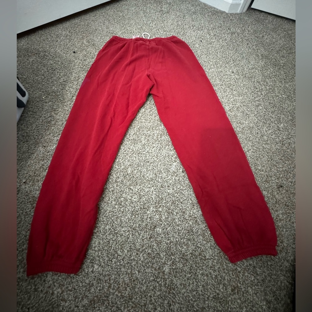 free city red sweatpants, barley worn - Picture 3 of 4